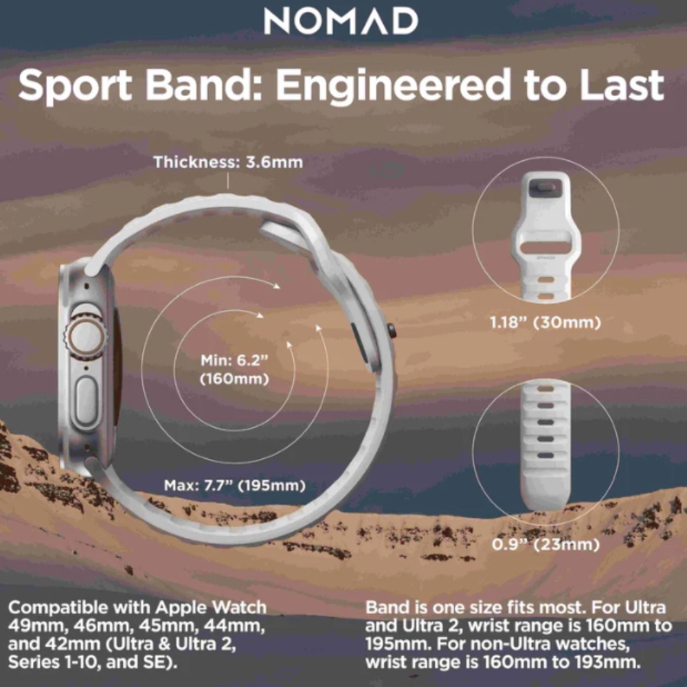 Nomad White Sport Band